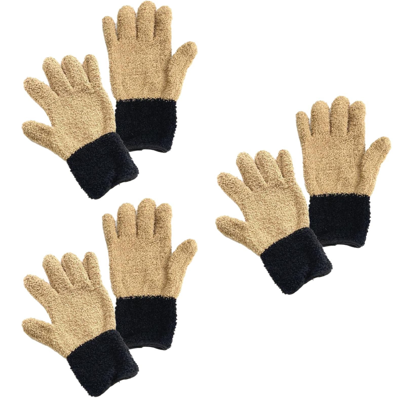 Генеральная уборка Уборка Пыль Работа Использование 6 3 (РОНГИ) Принадлежности, Перчатки, Микрофибра, Ткань, Салфетки, Удаление, Окно, Жалюзи, Чистка, Перчатки, (Коричневый,