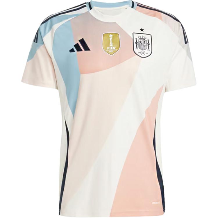 Adidas Euro Cup Spain Team 2025 Womens Away Fan Version Retro Short Sleeve Football Shirt Unisex Tops Blue Pink White JF2648 S
Adidas Euro Cup Spain Team 2025 Womens Away Fan Version Retro Short Sleeve Football Shirt Unisex Tops Blue Pink White JF2648 S