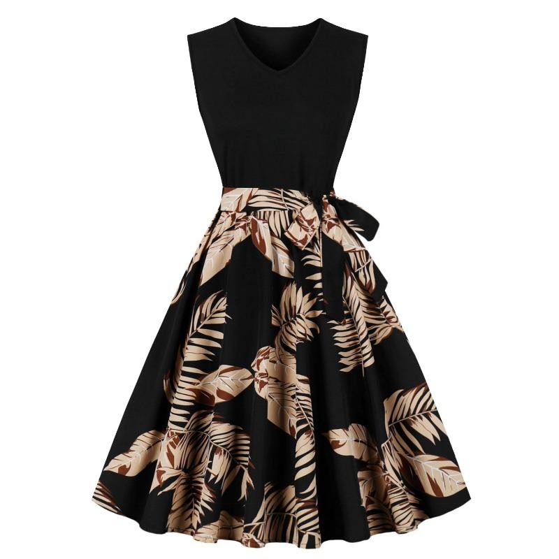 Летнее новое ретро платье-маятник с V-образным вырезом, без рукавов, черное с принтом в стиле спеллинг XXL
Летнее новое ретро платье-маятник с V-образным вырезом, без рукавов, черное с принтом в стиле спеллинг XXL