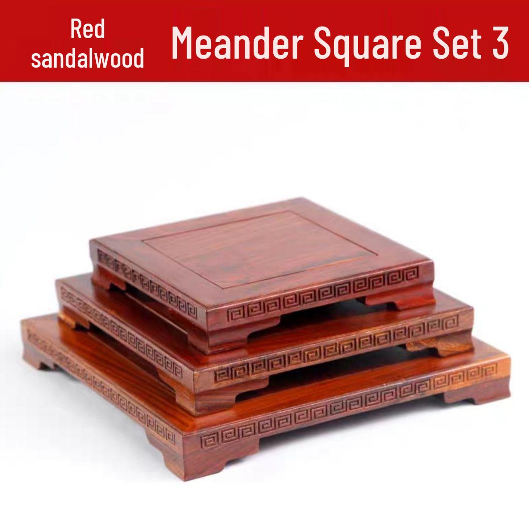 Rosewood Buddha Statue with Acid Branch Base and Rectangular Wooden Vase Stand
Rosewood Buddha Statue with Acid Branch Base and Rectangular Wooden Vase Stand