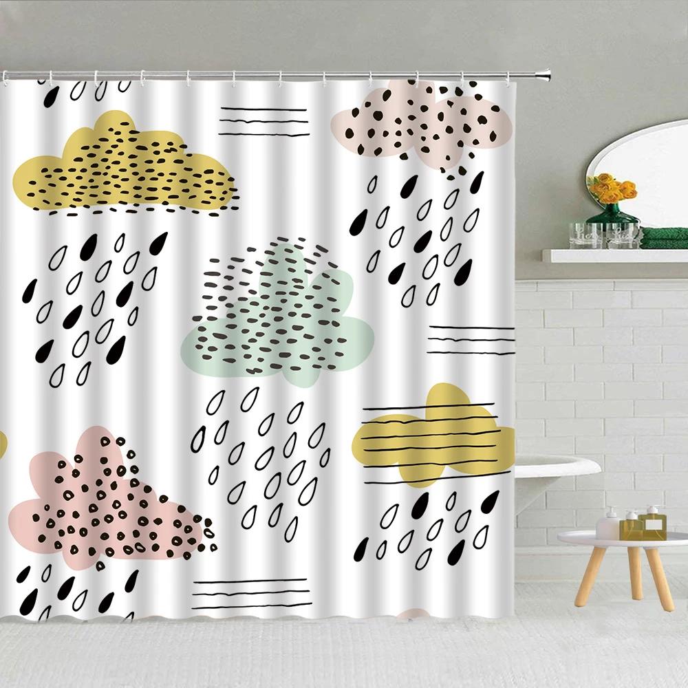 Simple Black White Raindrop Shower Curtain Geometry Water Droplets Pattern Polyester Fabric Bathroom Hanging Curtains Home Decor W90xH180cm(35x70in)
Simple Black White Raindrop Shower Curtain Geometry Water Droplets Pattern Polyester Fabric Bathroom Hanging Curtains Home Decor W90xH180cm(35x70in)