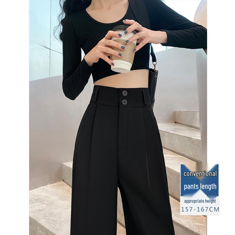 Women s High Waist Black Slim Straight-Leg Pants for Spring/Summer - Petite & Pear Shaped Fit L (106-115 lbs)
Women s High Waist Black Slim Straight-Leg Pants for Spring/Summer - Petite & Pear Shaped Fit L (106-115 lbs)