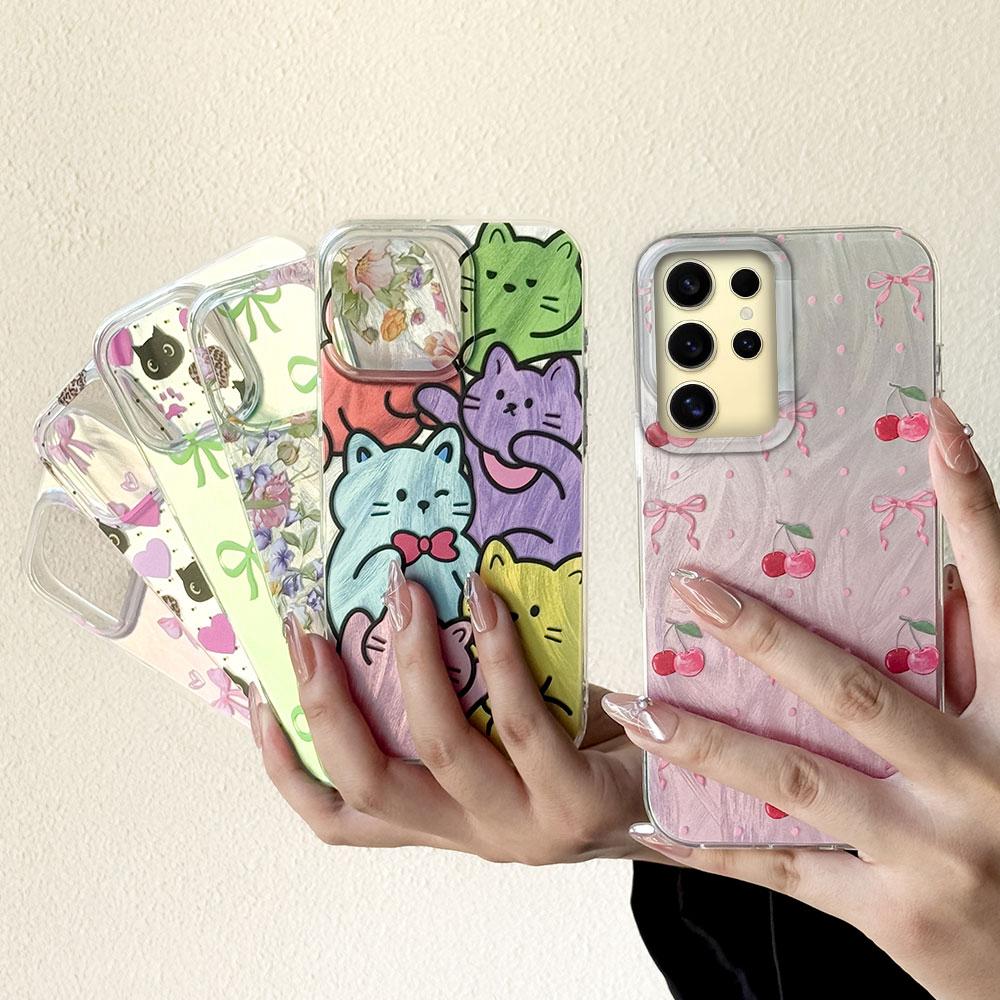 Cherry Bow Multiple Cats Phone Case for Samsung Galaxy A55 A16 A56 A36 A26 A14 A54 A34 A24 S25 S24 S23 Shell Silicone Back Cover Samsung A16 білий
Cherry Bow Multiple Cats Phone Case for Samsung Galaxy A55 A16 A56 A36 A26 A14 A54 A34 A24 S25 S24 S23 Shell Silicone Back Cover Samsung A16 білий