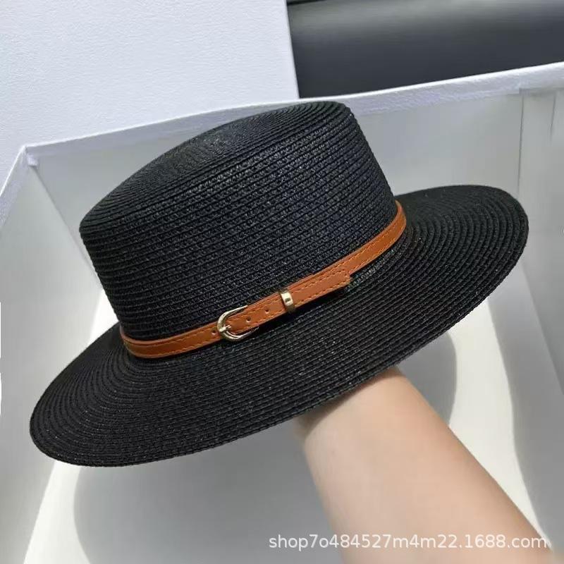 Straw short brim sun protection flat top top top hat children summer retro travel beach sun hat tide literature and art One size fits all чорний
Straw short brim sun protection flat top top top hat children summer retro travel beach sun hat tide literature and art One size fits all чорний