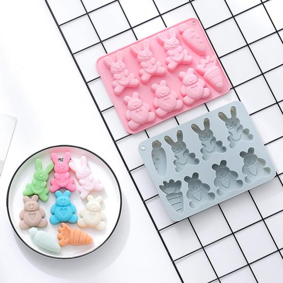 Chocolate Mold Reusable Anti-deformed Silicone 8 Cavity Cake Decorating Bunny Candy Mold for Kitchen розовый
Chocolate Mold Reusable Anti-deformed Silicone 8 Cavity Cake Decorating Bunny Candy Mold for Kitchen розовый