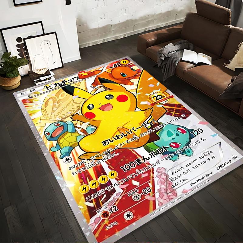 Colorful Cartoon Carpet with Pikachu and Friends, Pokemon 20th Anniversary. Suitable for use as an anti-slip for living room bedroom sofas 40x60cm( 15x23in )
Colorful Cartoon Carpet with Pikachu and Friends, Pokemon 20th Anniversary. Suitable for use as an anti-slip for living room bedroom sofas 40x60cm( 15x23in )