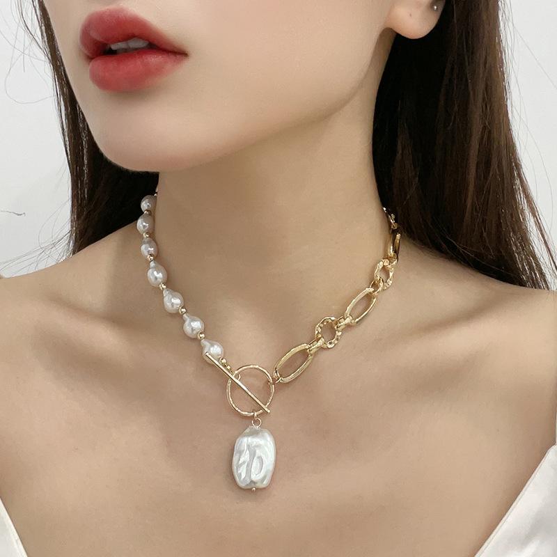 Kenjie Irregular Pearl Pendant Necklace & Bracelet - Women s Autumn/Winter Dual-Use Ins Style.
Kenjie Irregular Pearl Pendant Necklace & Bracelet - Women s Autumn/Winter Dual-Use Ins Style.