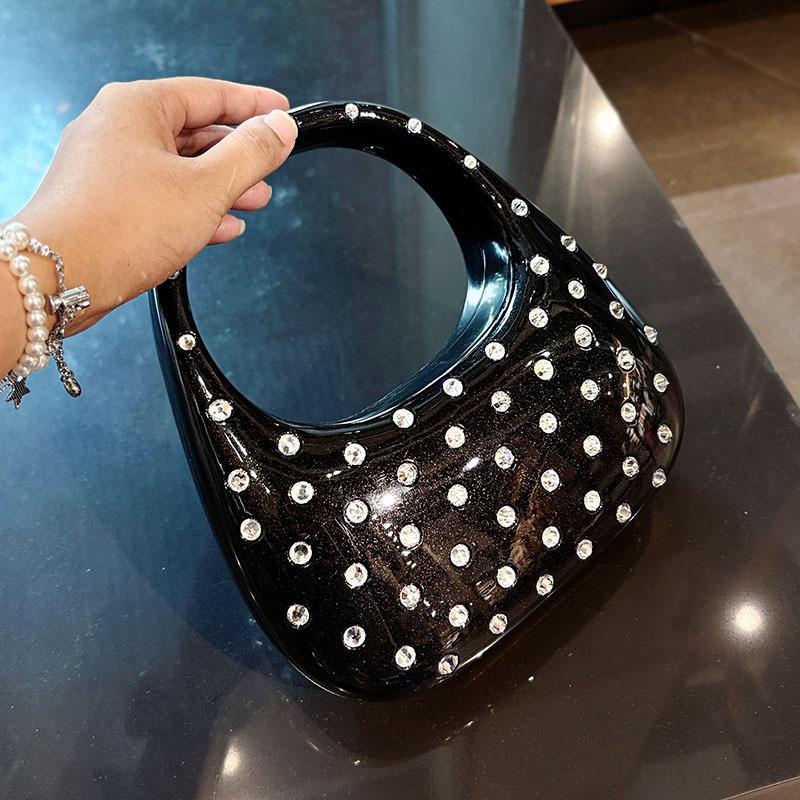 Diamond Women Bags Luxury Designer Handbags Rhinestones Box Transparent Acrylic Clutch Dresses Crescent Shoulder Crossbody Bag чёрный
Diamond Women Bags Luxury Designer Handbags Rhinestones Box Transparent Acrylic Clutch Dresses Crescent Shoulder Crossbody Bag чёрный