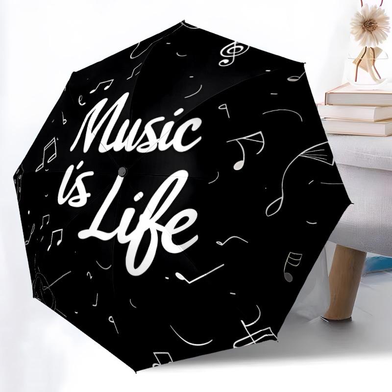 1pc Music, Life Automatic Folding Umbrella - Portable Collapsible, 8-Rib Durable Frame, Perfect for Outdoor Use, yy251218117
1pc Music, Life Automatic Folding Umbrella - Portable Collapsible, 8-Rib Durable Frame, Perfect for Outdoor Use, yy251218117