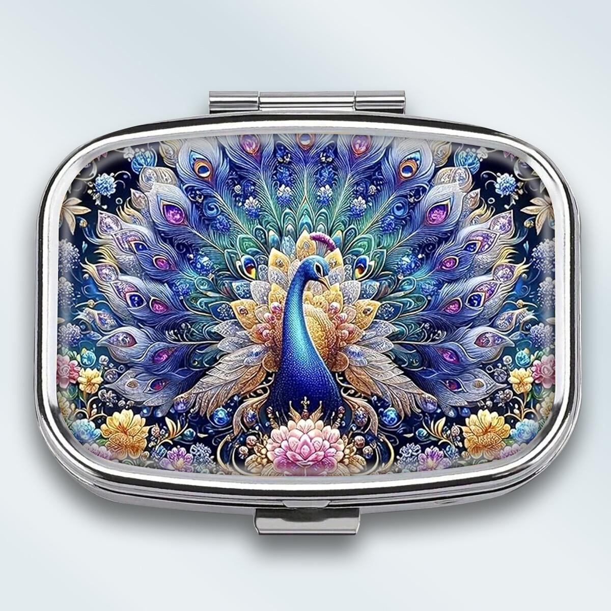 Portable Pill Box with 2 Compartments, Mini Metal Medicine Organizer Case, Cute Printed Pill Container for Vitamins, Pills, Jewelry, Travel, Daily Use
Portable Pill Box with 2 Compartments, Mini Metal Medicine Organizer Case, Cute Printed Pill Container for Vitamins, Pills, Jewelry, Travel, Daily Use