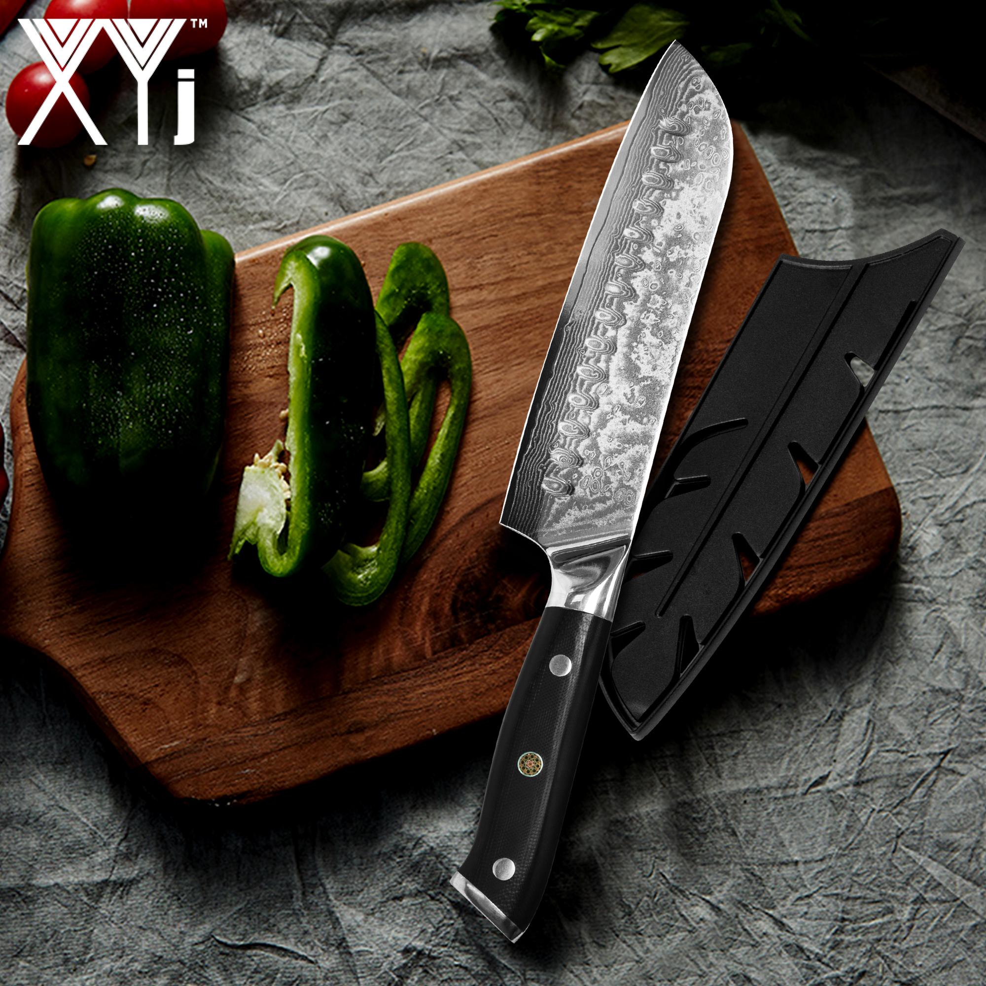 Дамасская сталь Santoku Нож G10 Ручка Шеф-повар Салмон Суши Японский стиль Кулинарные аксессуары Инструменты
Дамасская сталь Santoku Нож G10 Ручка Шеф-повар Салмон Суши Японский стиль Кулинарные аксессуары Инструменты