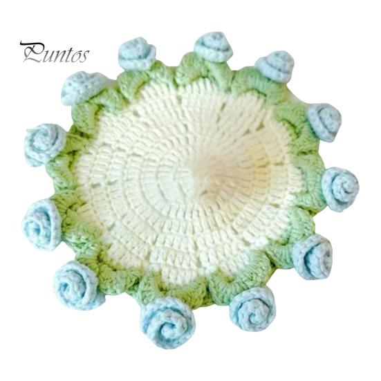 Подставка под букет роз крючком термостойкая самодельная вязаная цветочная кофейная кружка коврик для чашки кухонная столешница украшение стола N