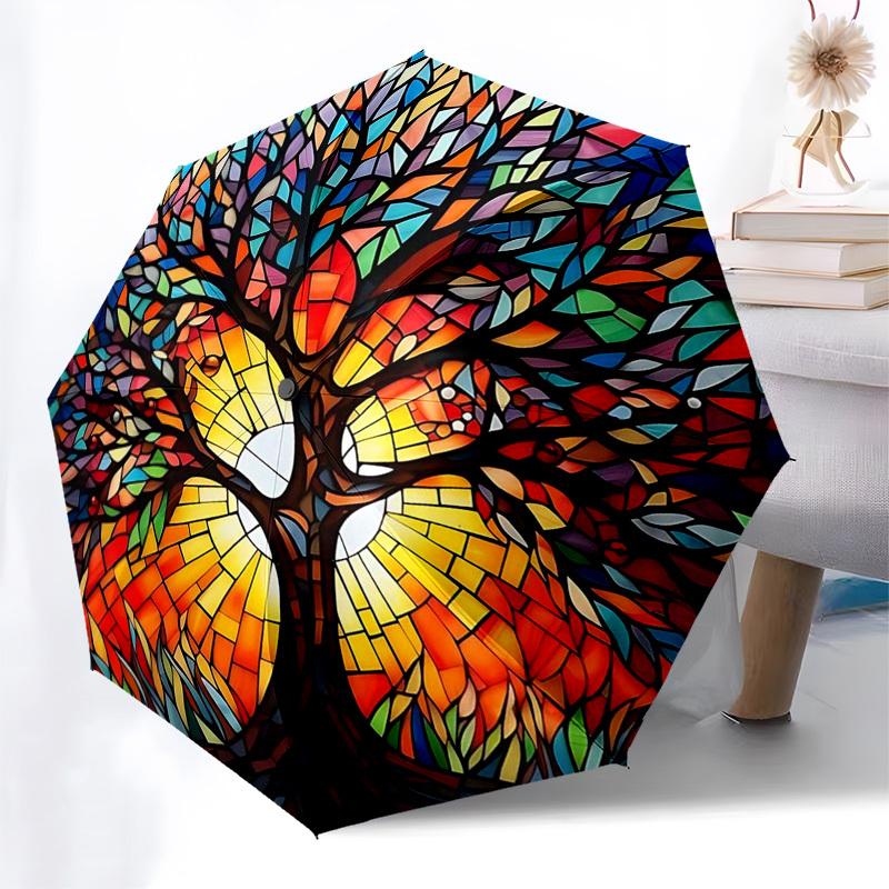 1pc Stained Glass Dragonfly Design Automatic Opening Folding Umbrella with 8-Bone Iron Frame, Perfect for Outdoor Use, Festive Gifts, Travel, Daily Us
1pc Stained Glass Dragonfly Design Automatic Opening Folding Umbrella with 8-Bone Iron Frame, Perfect for Outdoor Use, Festive Gifts, Travel, Daily Us