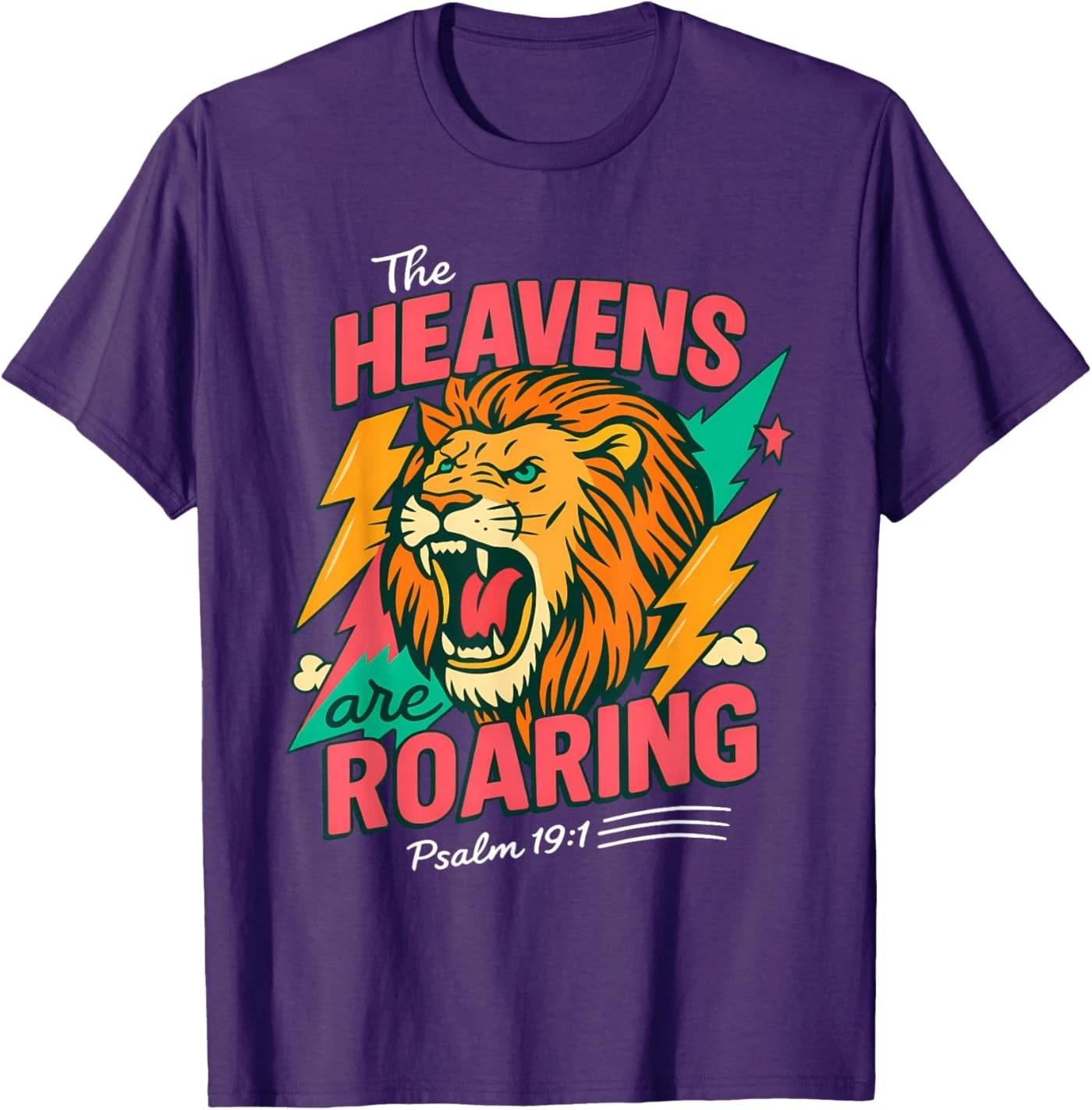 The Heavens are Roaring Psalm 19:1 Lion Christian Faith T-Shirt 4XL
The Heavens are Roaring Psalm 19:1 Lion Christian Faith T-Shirt 4XL