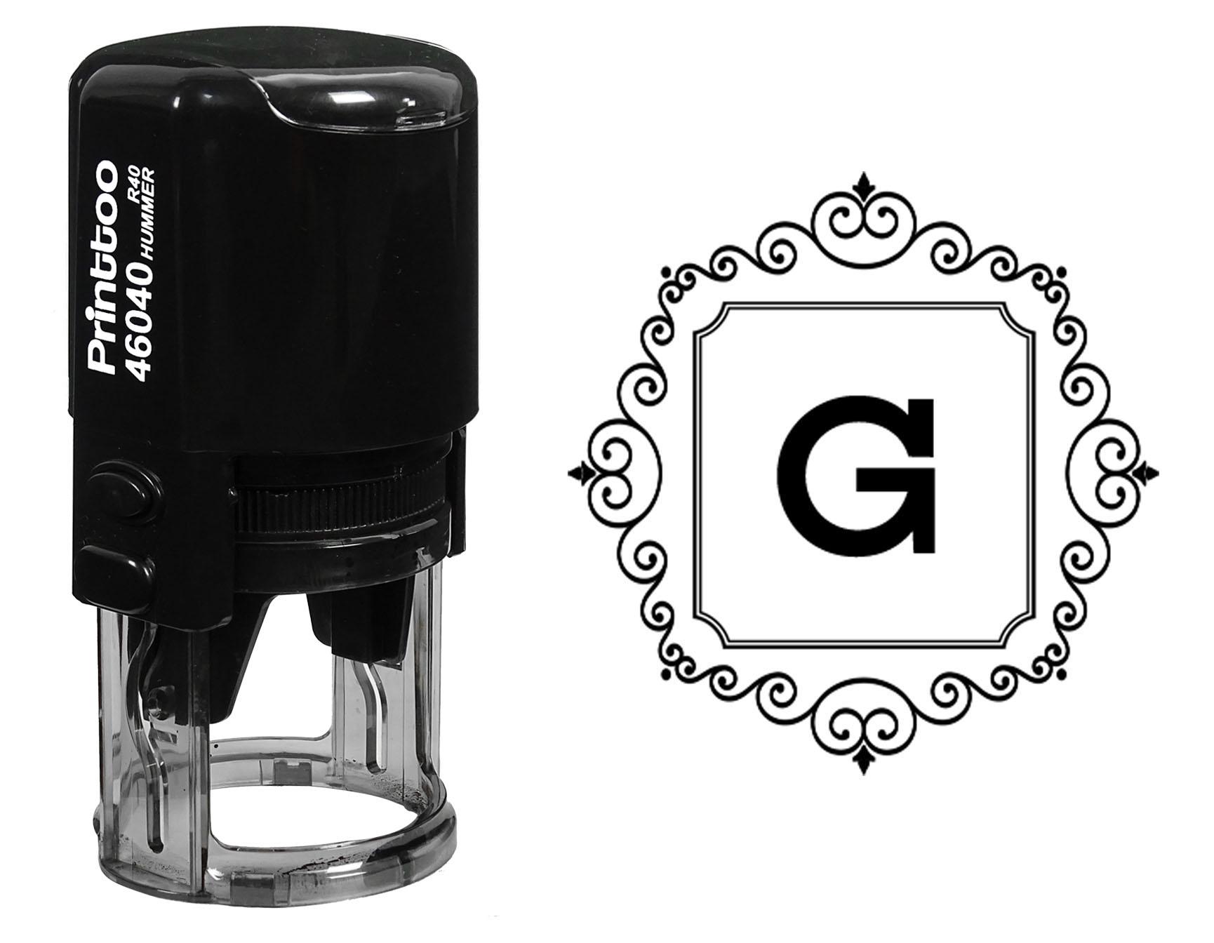 Printtoo Канцтовары для офиса Self Inking R-40 Square Swirl Border G Alphabet Monogram Initial Rubber 30 mm Diameter (Approx) синий
Printtoo Канцтовары для офиса Self Inking R-40 Square Swirl Border G Alphabet Monogram Initial Rubber 30 mm Diameter (Approx) синий