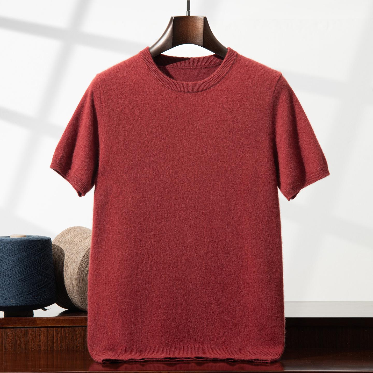 Men s Short-Sleeve Cashmere Round Neck Sweater – Soft, Skin-Friendly, Loose Fit, Casual Plain Knit T-Shirt. XL (165-187 lbs)
Men s Short-Sleeve Cashmere Round Neck Sweater – Soft, Skin-Friendly, Loose Fit, Casual Plain Knit T-Shirt. XL (165-187 lbs)