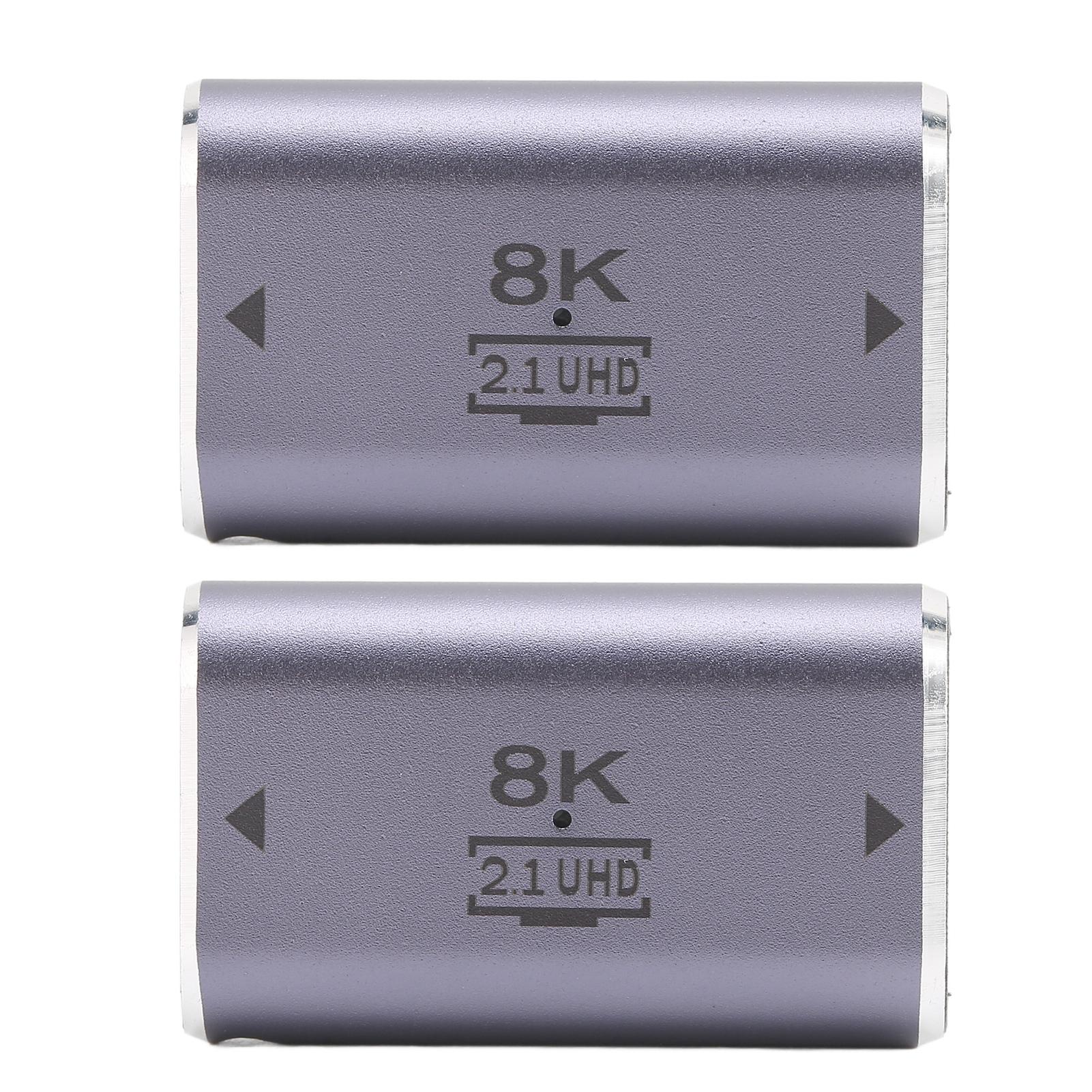 2Pcs HD Multimedia Interface Female to Female Coupler Adapter 3D 8K HD Extension Adapter Connector
2Pcs HD Multimedia Interface Female to Female Coupler Adapter 3D 8K HD Extension Adapter Connector