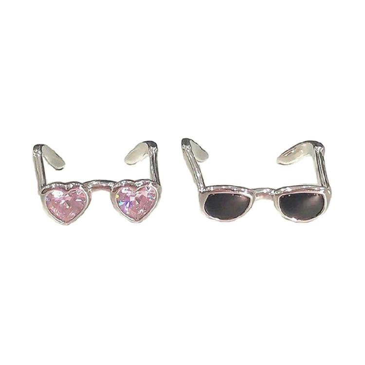2Pcs Chic Sunglasses Shaped Rings Stylish Accessories for Couples Open Rings 1
2Pcs Chic Sunglasses Shaped Rings Stylish Accessories for Couples Open Rings 1