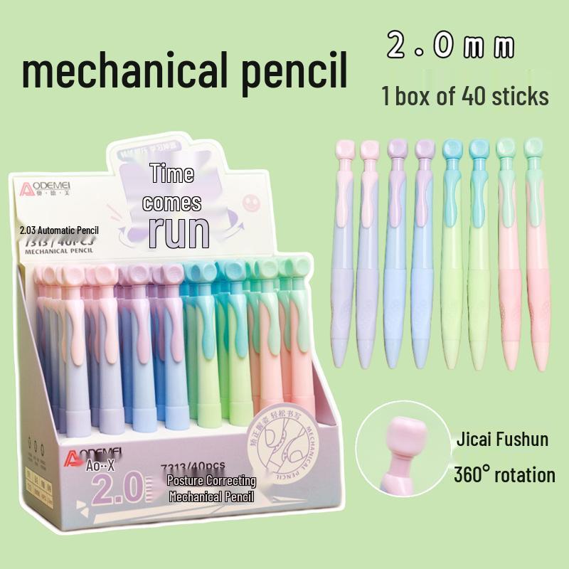 Automatic Rotating Pencil 2.0: Click-to-Extend, Correct Posture, 40-Pack Pencil 2.0mm Auto
Automatic Rotating Pencil 2.0: Click-to-Extend, Correct Posture, 40-Pack Pencil 2.0mm Auto