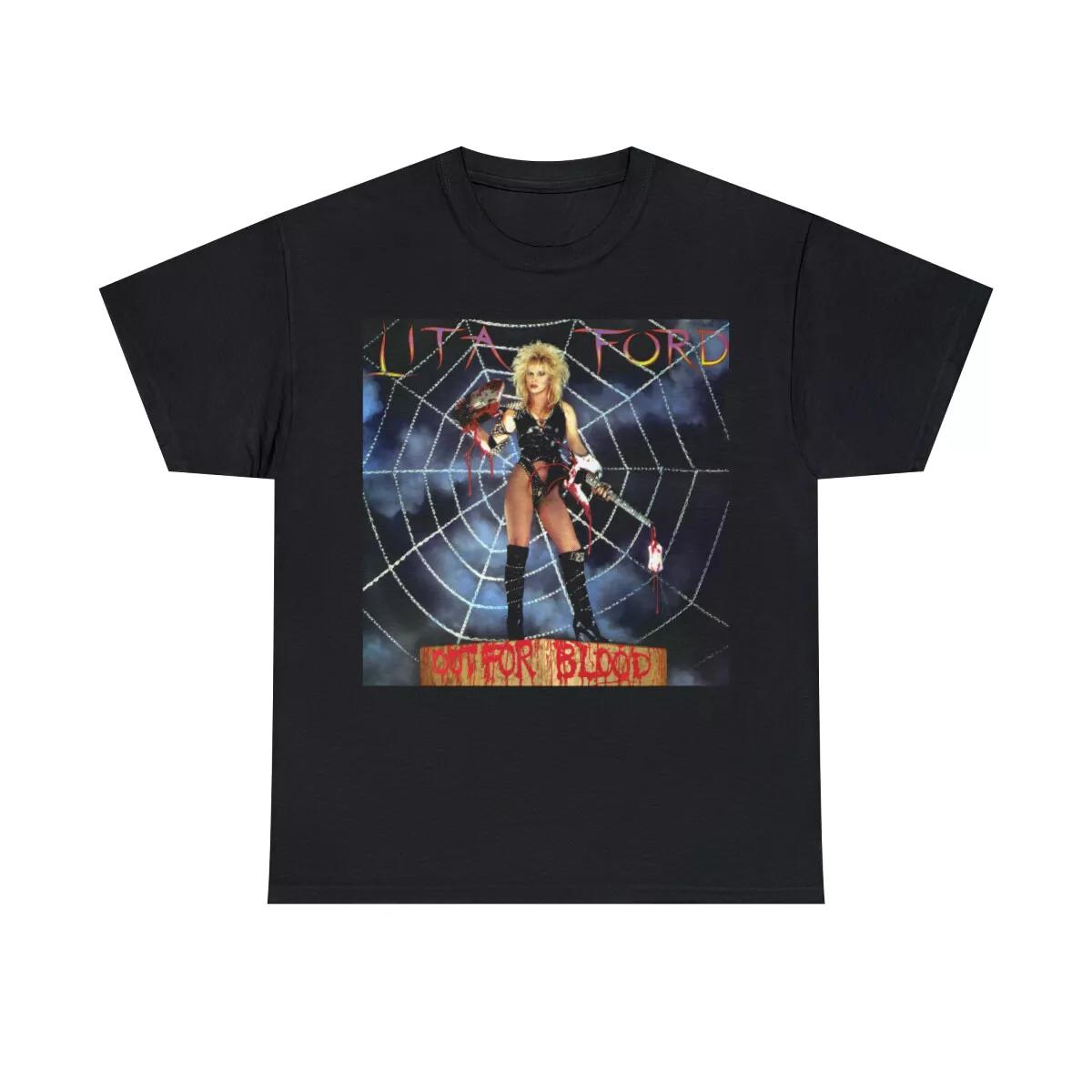 Lita Ford Out For Blood original cover Short Sleeve Tee XL
Lita Ford Out For Blood original cover Short Sleeve Tee XL
