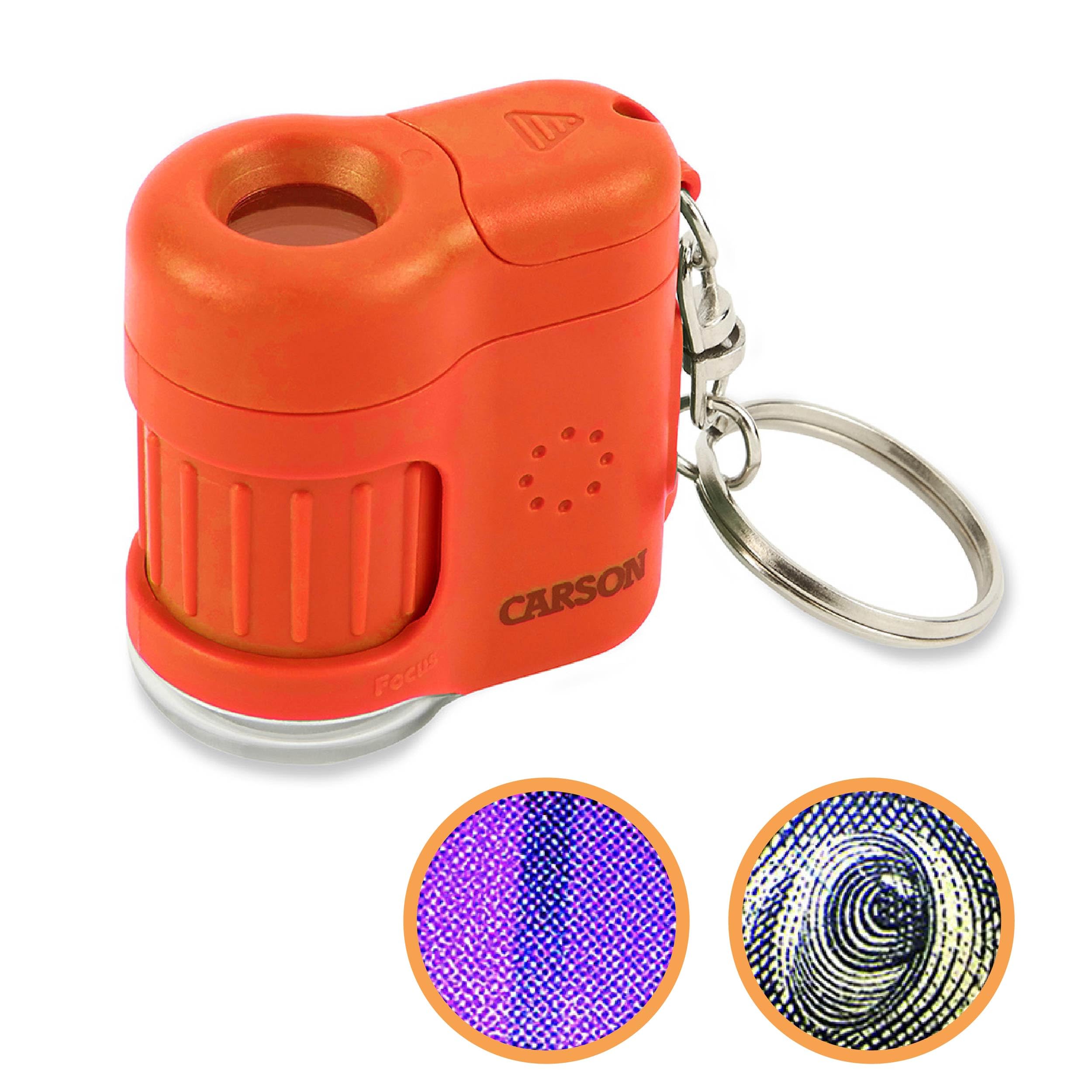 Carson Micro Mini pocket microscope with MM-280O (20x magnification, LED/UV light) помаранчевий
Carson Micro Mini pocket microscope with MM-280O (20x magnification, LED/UV light) помаранчевий