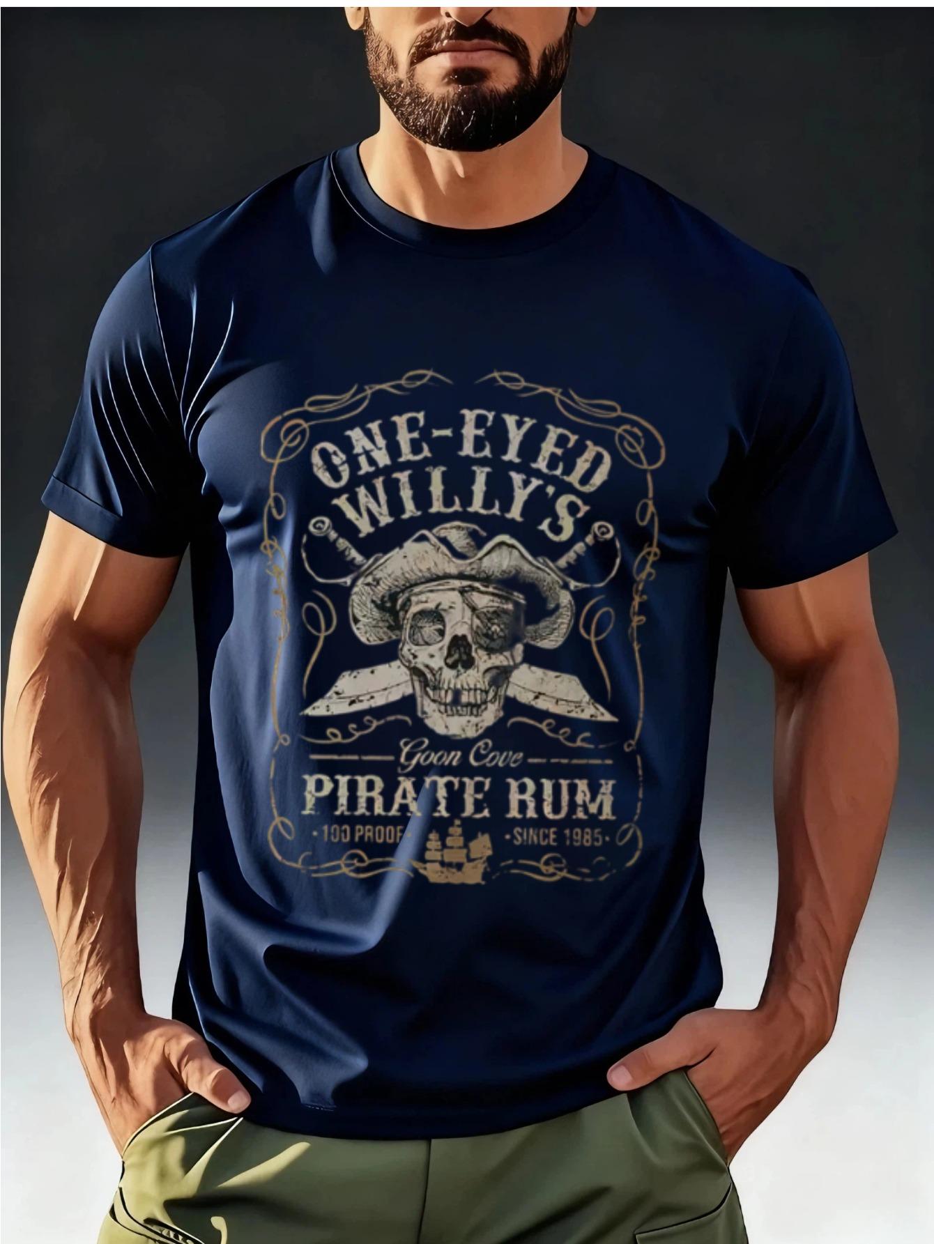 Men S Vintage Pirate Style T-Shirt Featuring ONE-EYED WILLY S Print XL
Men S Vintage Pirate Style T-Shirt Featuring ONE-EYED WILLY S Print XL