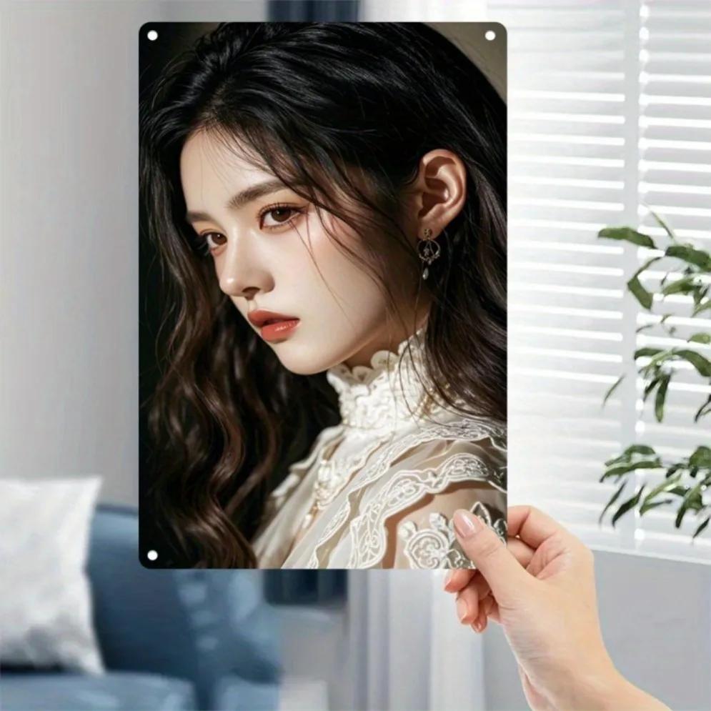 Vintage Metal Wall Art - Elegant Lace Woman Portrait Durable Iron Waterproof Home Bar Decor Gift 20x30cm
Vintage Metal Wall Art - Elegant Lace Woman Portrait Durable Iron Waterproof Home Bar Decor Gift 20x30cm