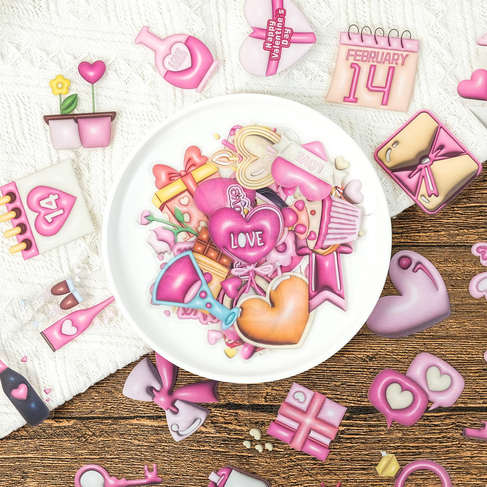 Valentine S Day Transparent Water-Repellent Sticker 3D Love Chocolate Bow Calendar No Repeat Paint Premium Durable
Valentine S Day Transparent Water-Repellent Sticker 3D Love Chocolate Bow Calendar No Repeat Paint Premium Durable