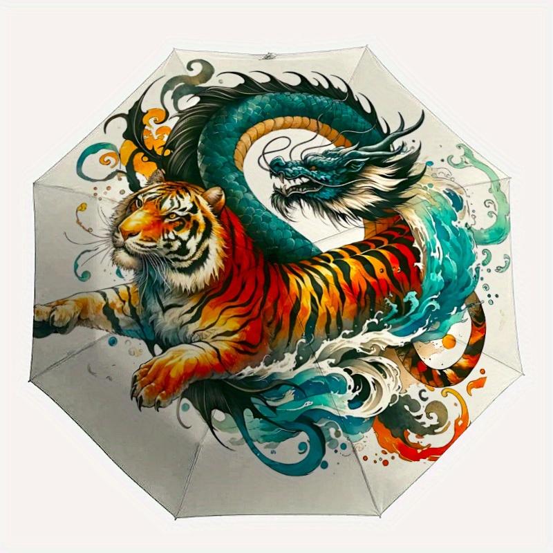 1pc Dragon Tiger Yin Yang Automatic Opening/closing umbrella, Reinforced 8-Rib Construction, Compact Travel Umbrella yy250808208
1pc Dragon Tiger Yin Yang Automatic Opening/closing umbrella, Reinforced 8-Rib Construction, Compact Travel Umbrella yy250808208