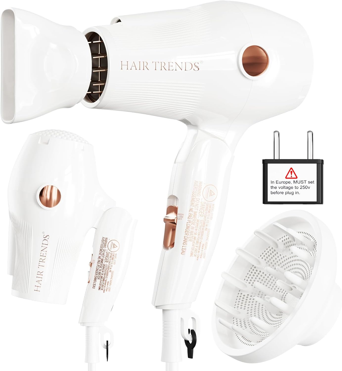 Dryer Mini with Dual Voltage Hair Dryer Blow Dryer Mini Size for European Travel, United States
Dryer Mini with Dual Voltage Hair Dryer Blow Dryer Mini Size for European Travel, United States
