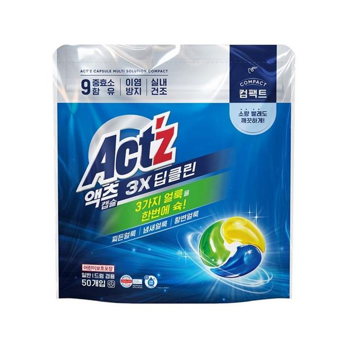Act z 3-в-1 Компактные капсулы для стирки Deep Clean – 50 капсул Capsules – 50 Pods
Act z 3-в-1 Компактные капсулы для стирки Deep Clean – 50 капсул Capsules – 50 Pods