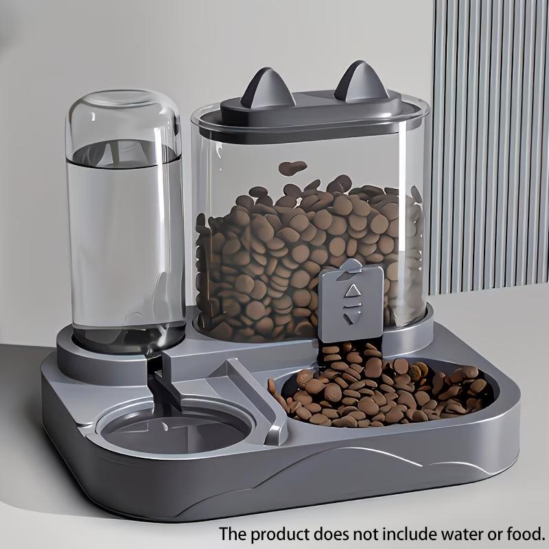 2-in-1 Large Pet Feeder & Water Dispenser, Dry Wet Separation, Durable Plastic, Transparent, No Battery, For Cats Dogs Travel серый
2-in-1 Large Pet Feeder & Water Dispenser, Dry Wet Separation, Durable Plastic, Transparent, No Battery, For Cats Dogs Travel серый