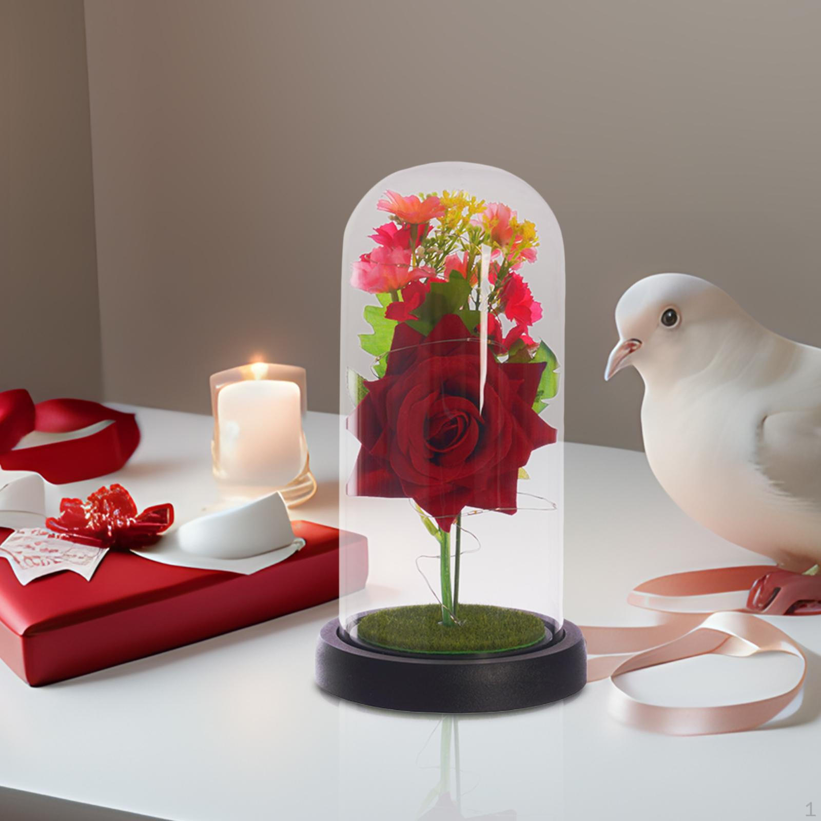 Rose Artificial Flowers Flower in Glass Dome with Cover, Beauty and The Beast for
Rose Artificial Flowers Flower in Glass Dome with Cover, Beauty and The Beast for