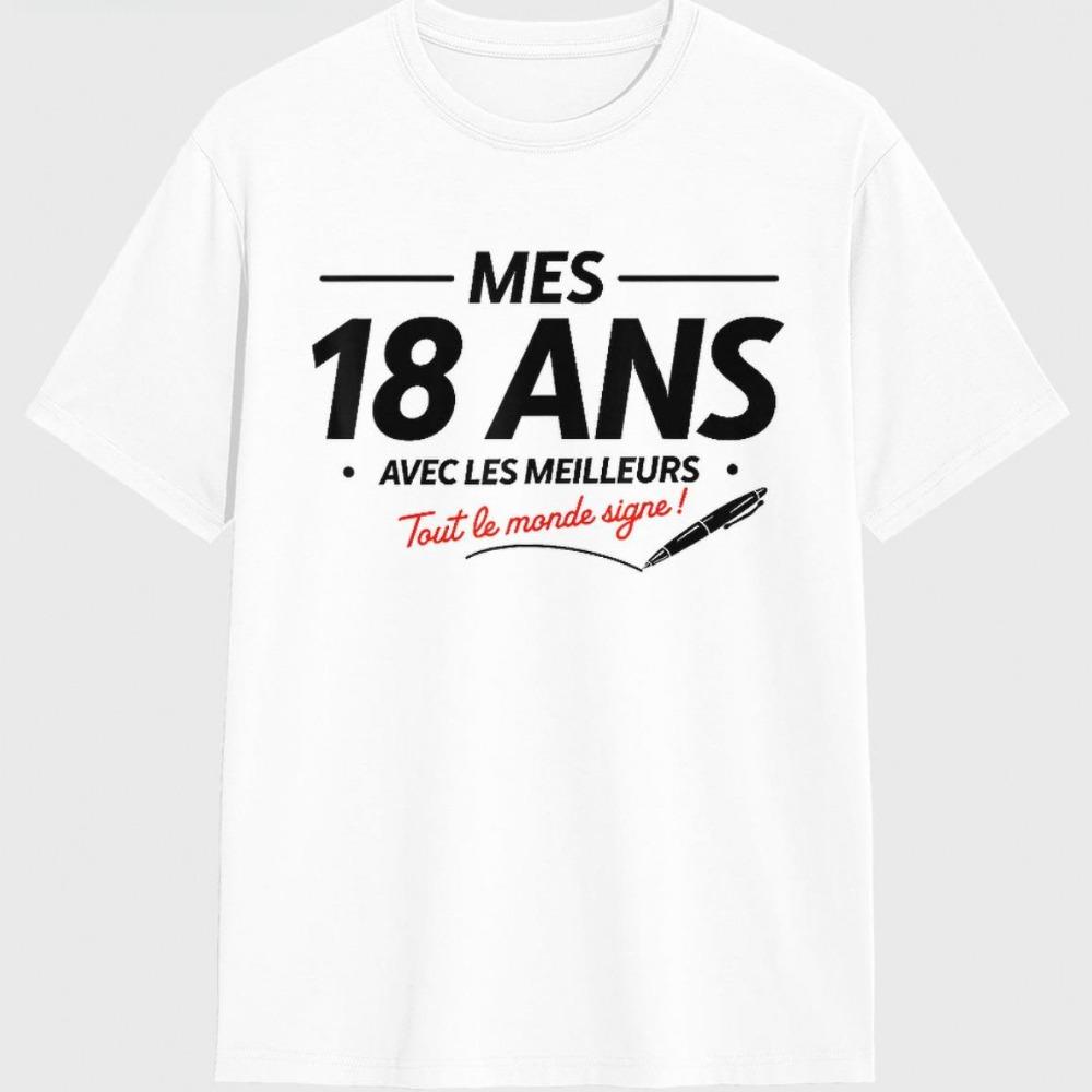 18th Birthday or 18th French Text T-shirt Men s T-shirt Summer New Style Unisex Casual T-shirt 5XL різнокольоровий
18th Birthday or 18th French Text T-shirt Men s T-shirt Summer New Style Unisex Casual T-shirt 5XL різнокольоровий