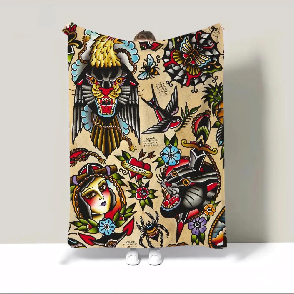New School Tattoo Fluffy Soft Blankets Characters Funny Blanket Throw Decorative Sofa Blanket Oversized 200x300 Luxury Bedding 75x90cm
New School Tattoo Fluffy Soft Blankets Characters Funny Blanket Throw Decorative Sofa Blanket Oversized 200x300 Luxury Bedding 75x90cm