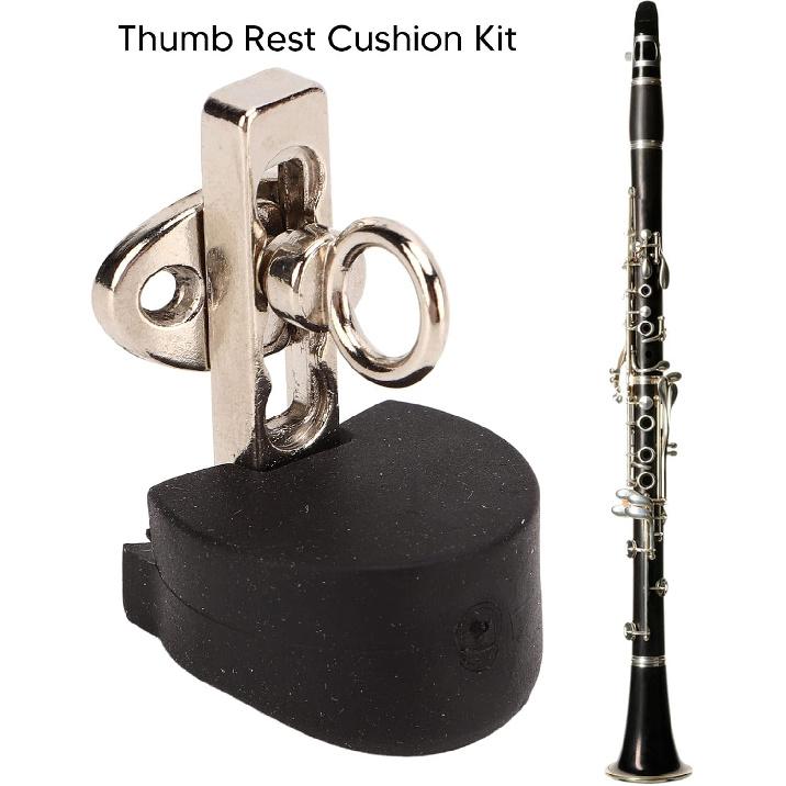 Clarinet Thumb Finger Rest, Adjustable Stainless Steel Suspension Strap Clarinet Oboe Thumb Cushion Rest, Black Tube Finger with Rubber
Clarinet Thumb Finger Rest, Adjustable Stainless Steel Suspension Strap Clarinet Oboe Thumb Cushion Rest, Black Tube Finger with Rubber