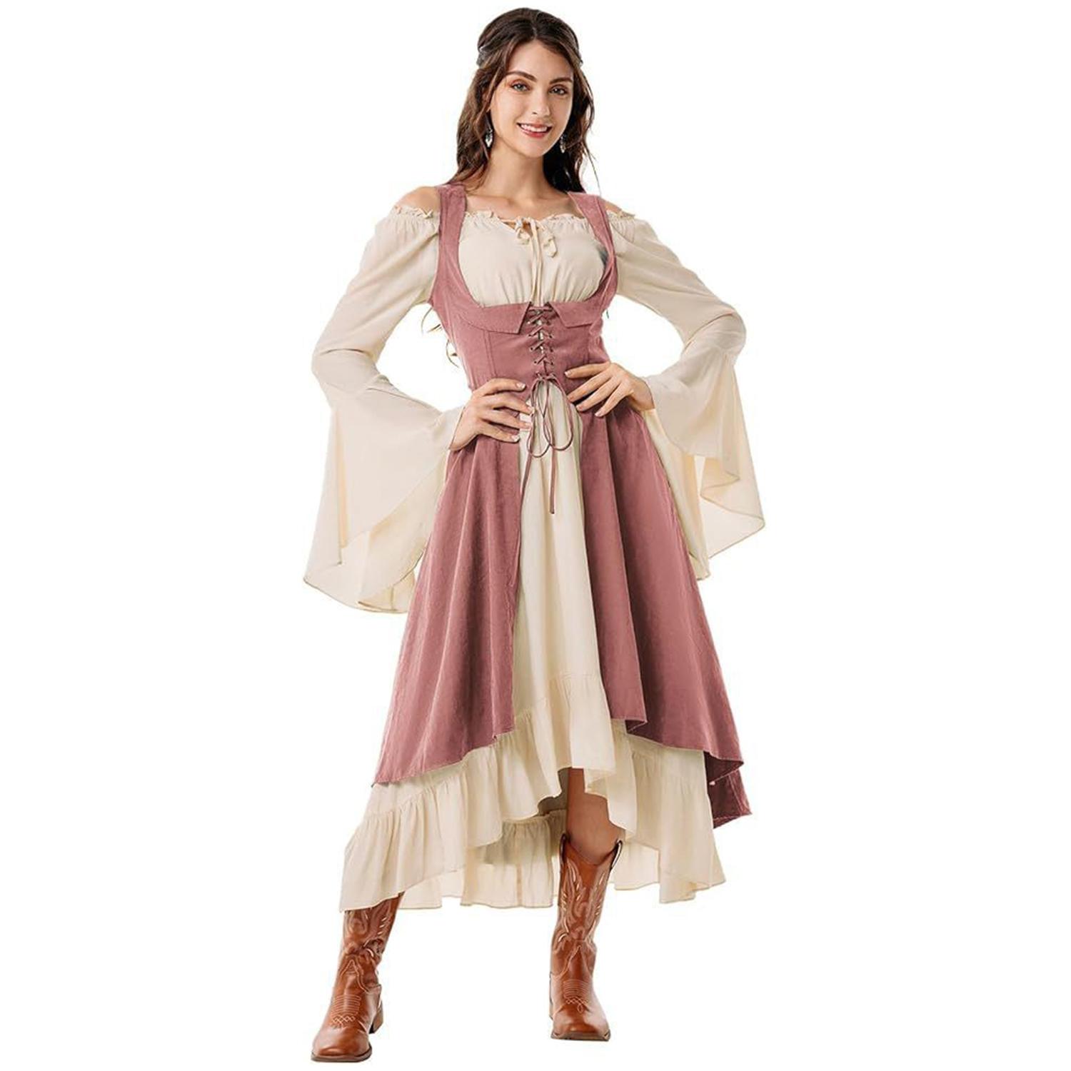 Womens Vintage Cosplay Party Costumes Halloween Pirate Costume Captain Huntress Clubwear Corset Dresses Renaissance GothicLong 5XL
Womens Vintage Cosplay Party Costumes Halloween Pirate Costume Captain Huntress Clubwear Corset Dresses Renaissance GothicLong 5XL