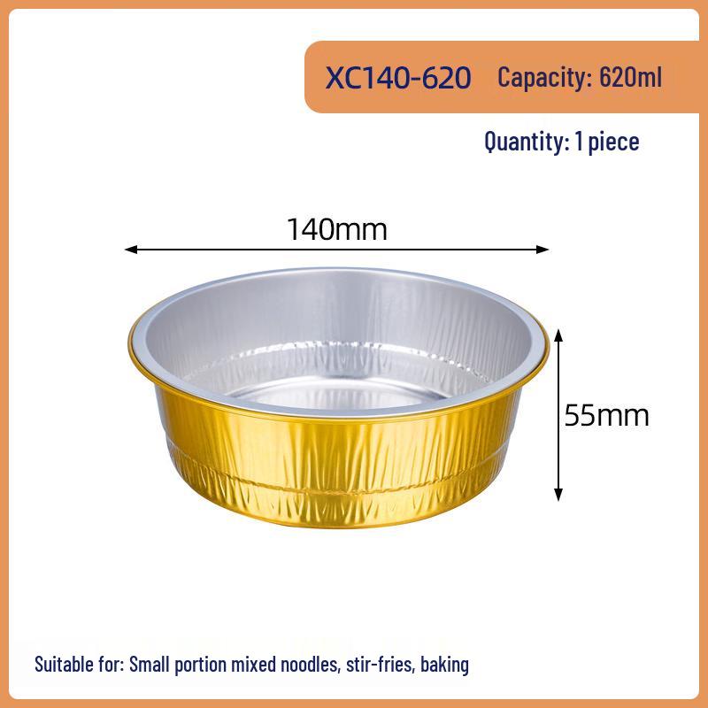 COFLYEE Disposable Food Grade Aluminum Foil Bowls - 620ml (100-Pack)
COFLYEE Disposable Food Grade Aluminum Foil Bowls - 620ml (100-Pack)
