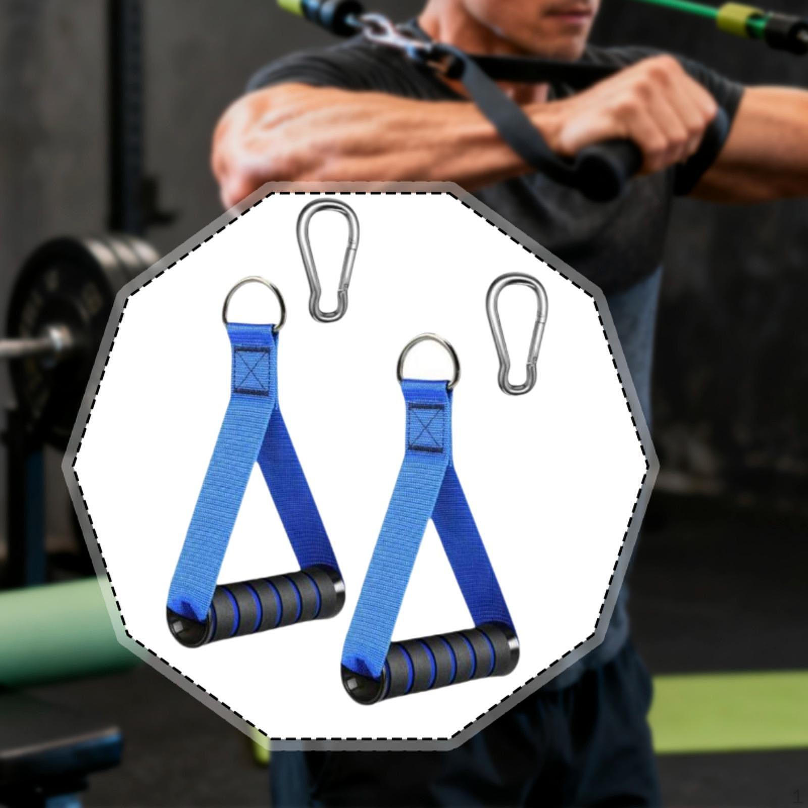 2Pcs Exercise Handles with Carabiners Cable Machine Resistance Band Grips for Office
2Pcs Exercise Handles with Carabiners Cable Machine Resistance Band Grips for Office