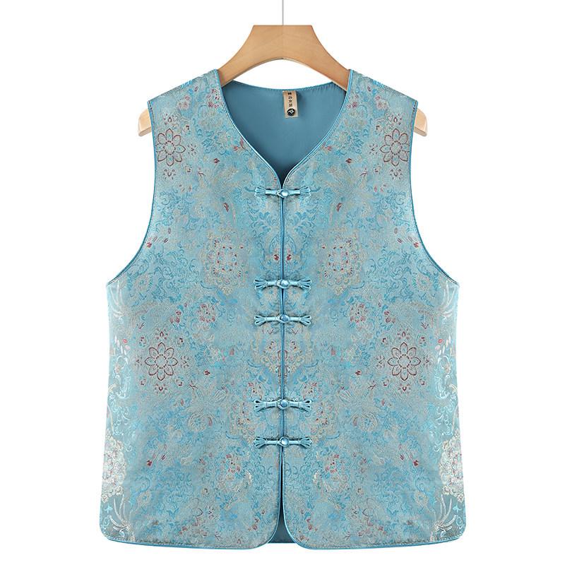 Stylish Plus Size Vest for Middle-Aged and Elderly Women, Grandma Style, Ideal for Women Aged 60-70, Perfect Spring and Autumn Layer 5XL (150-165 Jin) синий
Stylish Plus Size Vest for Middle-Aged and Elderly Women, Grandma Style, Ideal for Women Aged 60-70, Perfect Spring and Autumn Layer 5XL (150-165 Jin) синий