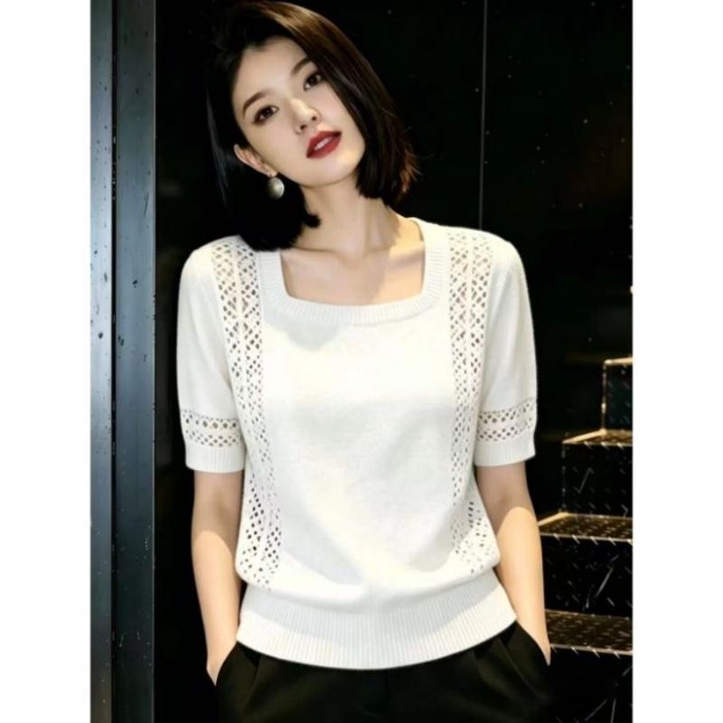 Summer New Style Open-front Design Trendy and Exclusive Blouse with Square Neckline and Knitted Short Sleeves for Women One size белый
Summer New Style Open-front Design Trendy and Exclusive Blouse with Square Neckline and Knitted Short Sleeves for Women One size белый