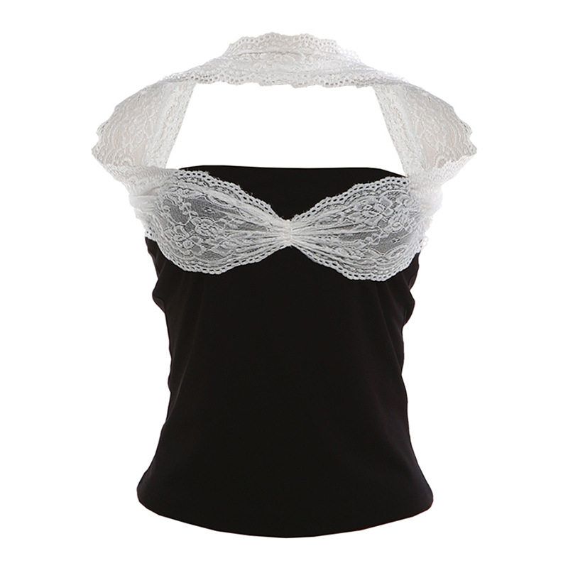 European and American Style 2026 Summer New Cross-Border Personalized Creative Lace Patchwork Strapless Slim-Fit Tank Top for Women Black (Ready to Ship, List with Confidence) S
European and American Style 2026 Summer New Cross-Border Personalized Creative Lace Patchwork Strapless Slim-Fit Tank Top for Women Black (Ready to Ship, List with Confidence) S