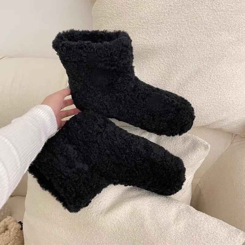 Fashion Soft Lambwool Boots Woman Korea Style Winter Thick Teddy Fur Ankle Booties Ladies Slip-on Warm Fluffy Flat Outdoor Cotton Shoes 35
Fashion Soft Lambwool Boots Woman Korea Style Winter Thick Teddy Fur Ankle Booties Ladies Slip-on Warm Fluffy Flat Outdoor Cotton Shoes 35