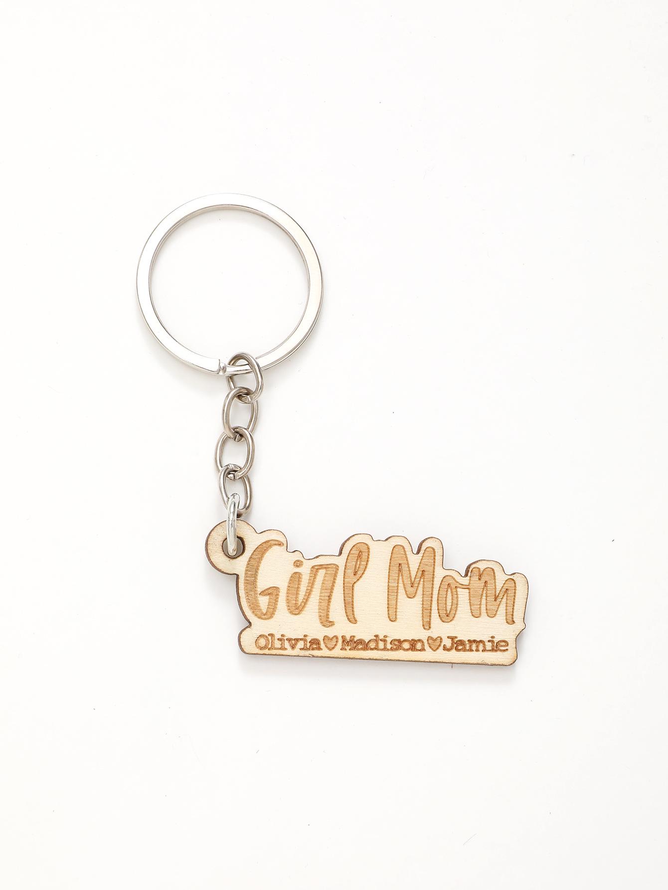 Laser-Engraved Wooden Keychain Pendant - Creative Gift for Moms with Personalized Letter
Laser-Engraved Wooden Keychain Pendant - Creative Gift for Moms with Personalized Letter