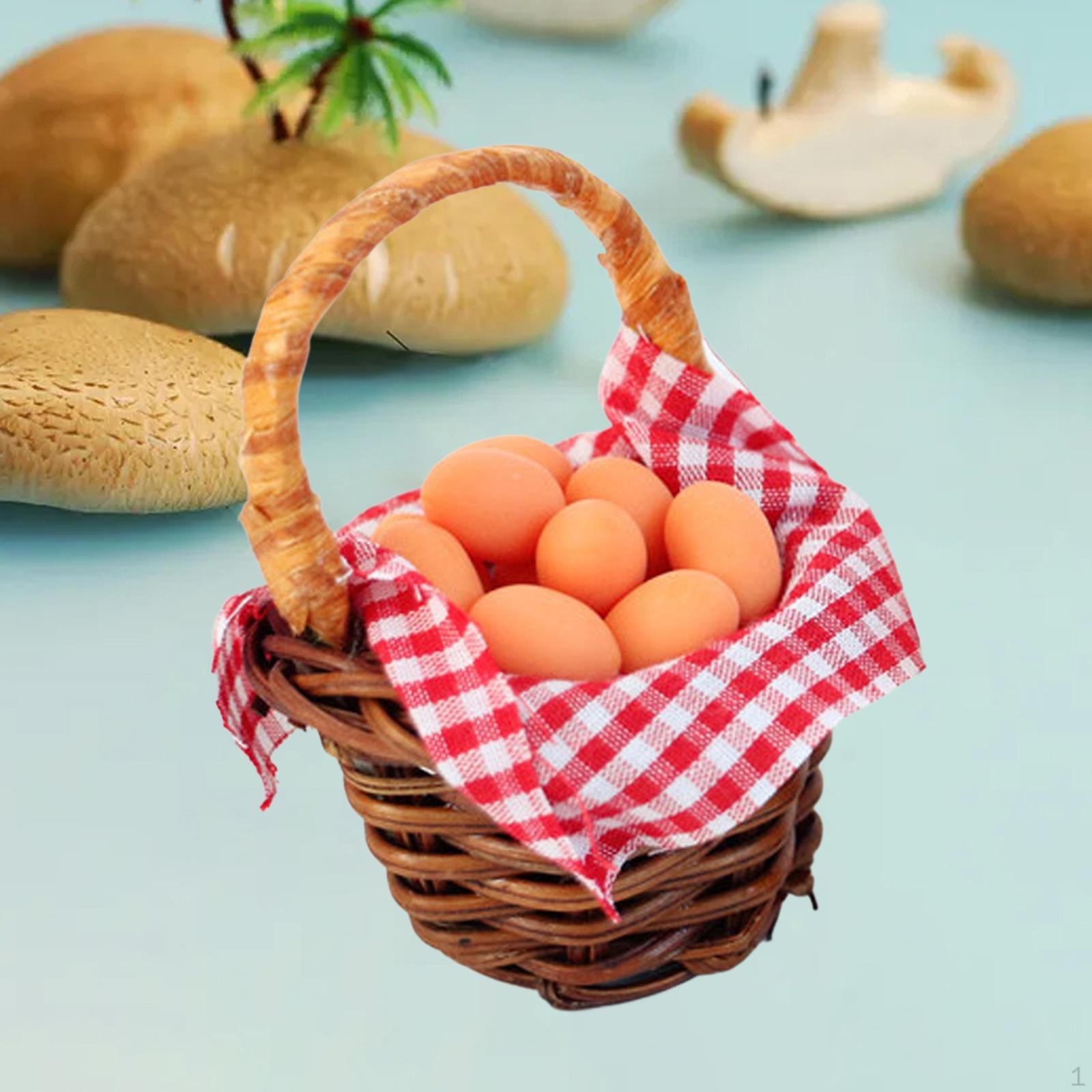 Мини плетеный кукольный домик из смолы в масштабе 1/12, кухонные принадлежности для яиц, домика
Мини плетеный кукольный домик из смолы в масштабе 1/12, кухонные принадлежности для яиц, домика