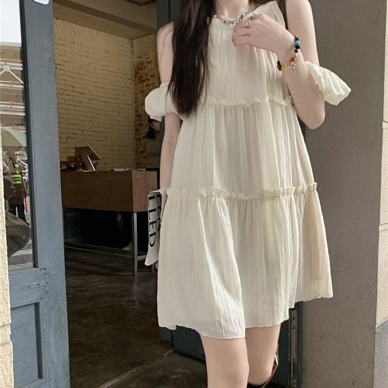 Одежда для беременных лето новый легкий и тонкий сарафан с открытыми плечами новый супер фея стиль свободный прикрывающий мясо выше колена, не облегающий юбку XXL recommends 125-72.5 kg
Одежда для беременных лето новый легкий и тонкий сарафан с открытыми плечами новый супер фея стиль свободный прикрывающий мясо выше колена, не облегающий юбку XXL recommends 125-72.5 kg