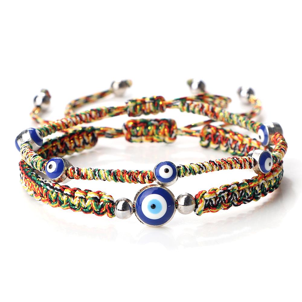 Bohemian Devil s Eye Nylon Rope Adjustable Bracelet Set Silver Edge
Bohemian Devil s Eye Nylon Rope Adjustable Bracelet Set Silver Edge
