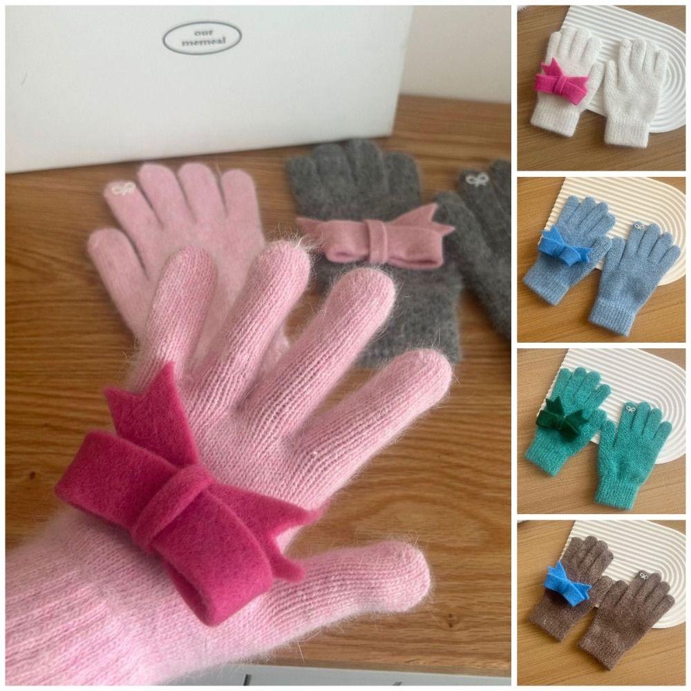 Touchscreen Knitted Gloves Candy Color Full Finger Gloves Creative Bowknot Gloves Snowboard білий
Touchscreen Knitted Gloves Candy Color Full Finger Gloves Creative Bowknot Gloves Snowboard білий