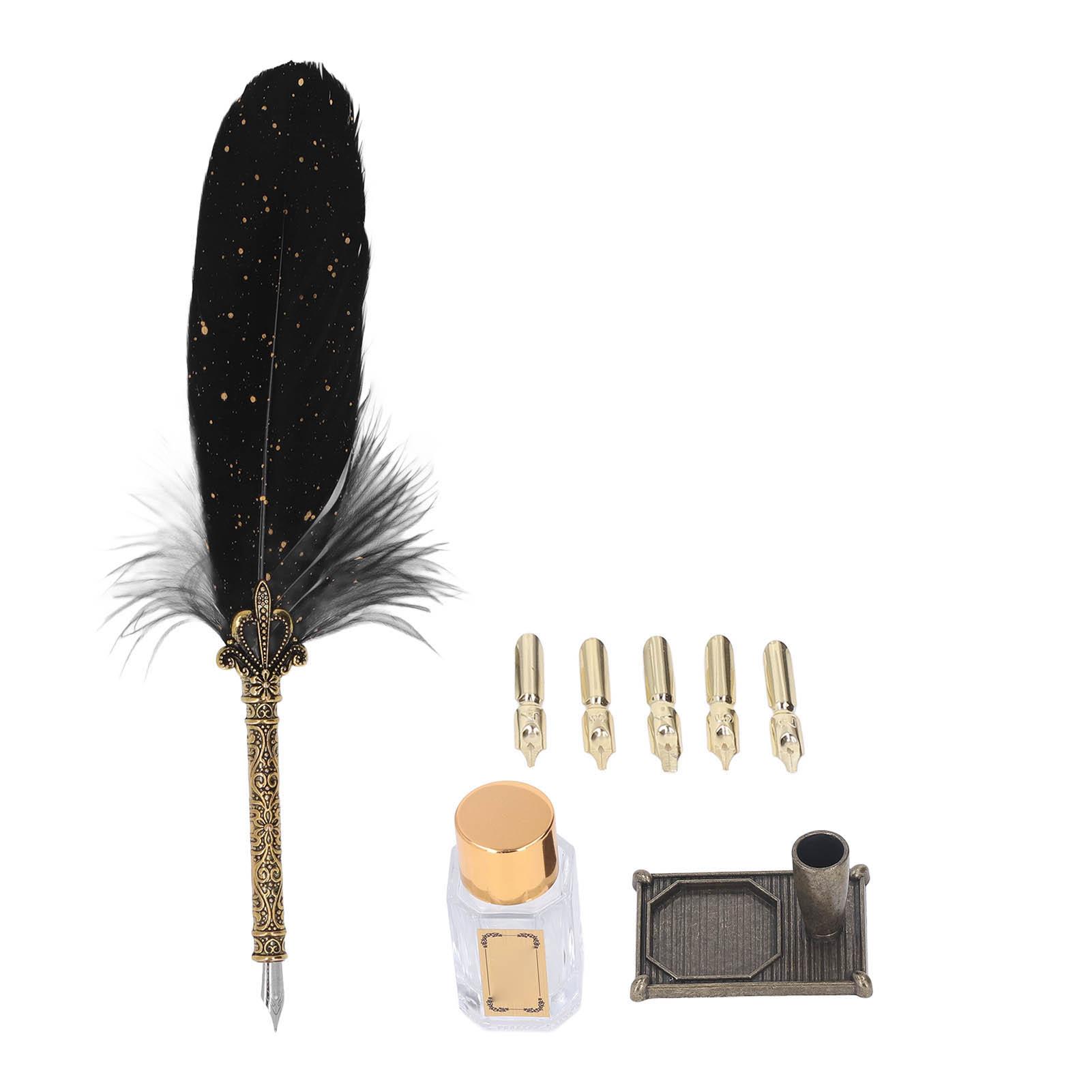 Набор гусиных ручек в стиле ретро, элегантный изысканный узор, сглаживающий набор каллиграфических ручек Black
Набор гусиных ручек в стиле ретро, элегантный изысканный узор, сглаживающий набор каллиграфических ручек Black