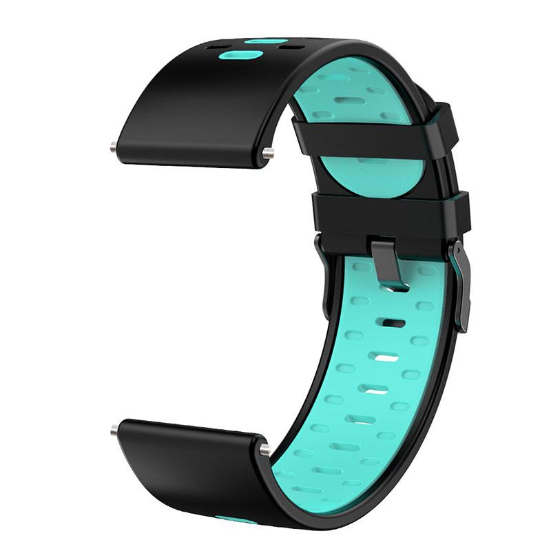 22mm 3 Rows Holes Bi-color Silicone Soft Watch Band for Samsung Galaxy Watch3 45mm/Galaxy Watch 46mm/Gear S3 Frontier/Gear S3 Classic Black/Teal
22mm 3 Rows Holes Bi-color Silicone Soft Watch Band for Samsung Galaxy Watch3 45mm/Galaxy Watch 46mm/Gear S3 Frontier/Gear S3 Classic Black/Teal